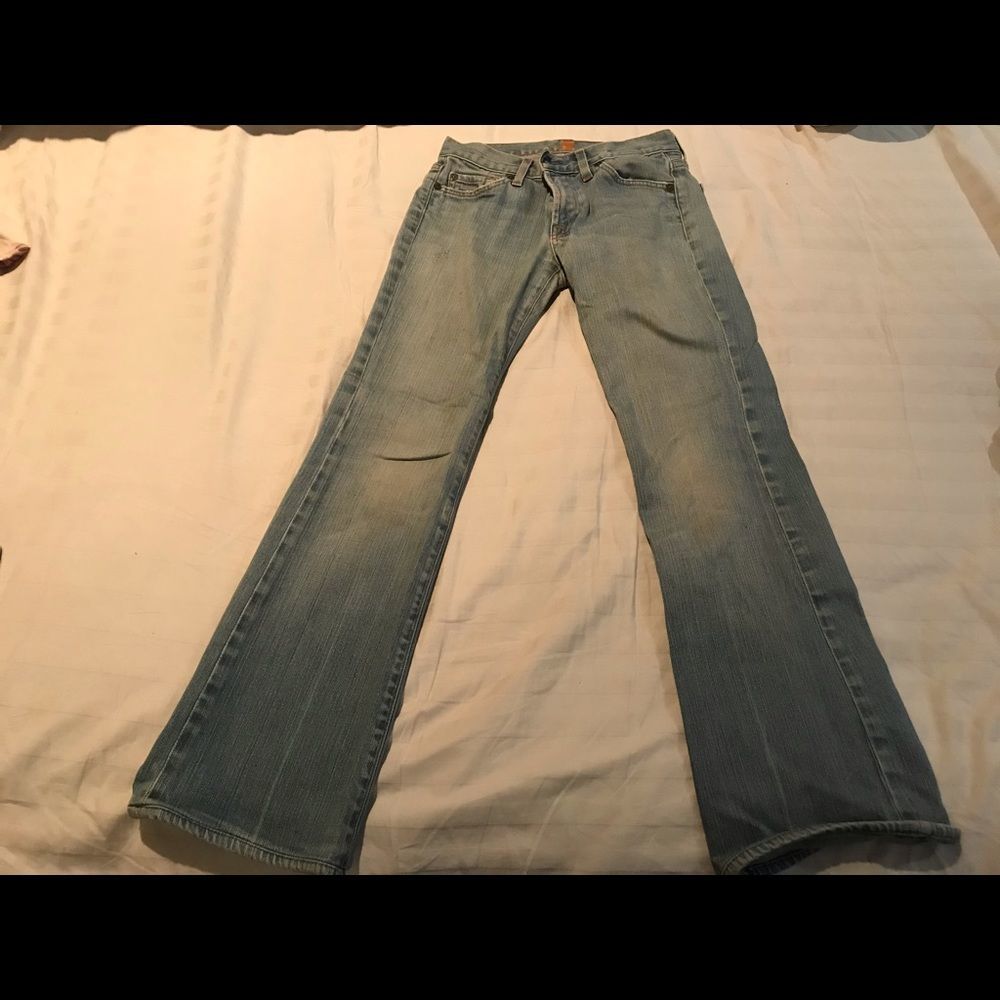 COPY - Vintage 7 for all mankind jeans bootcut slight flare sz 27 Waist 27”